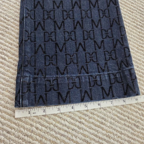 Marciano "Bea" Dark Blue Monogram Jeans- SZ 25 - Picture 11 of 14